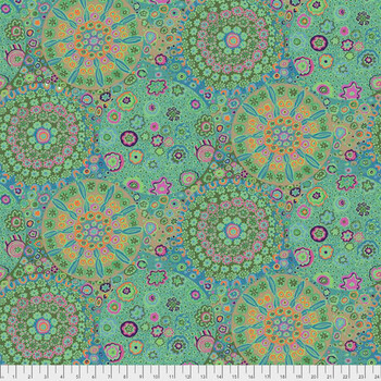 Kaffe Fassett Collective Classics Plus PWGP092.JADEX Millefiore - Jade by FreeSpirit Fabrics, Image