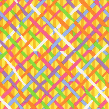 Kaffe Fassett Collective Classics Plus PWBM037.GOLDX Mad Plaid - Gold by FreeSpirit Fabrics, Image