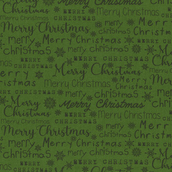 Letters to Santa 27133-74 Green by Simon Treadwell for Northcott Fabrics