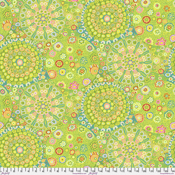 Kaffe Fassett Collective Classics Plus GP92.GREE Millefiore - Green by FreeSpirit Fabrics, Image