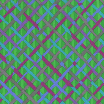 Kaffe Fassett Collective Classics Plus PWBM037.GREEN Mad Plaid - Green by FreeSpirit Fabrics, Image