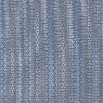 Snow Much Fun Flannel F26989-44 Blue Sweater by Deborah Edwards for Northcott Fabrics