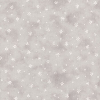 Snow Much Fun Flannel F26991-12 Taupe Snowflakes by Deborah Edwards for Northcott Fabrics, Image