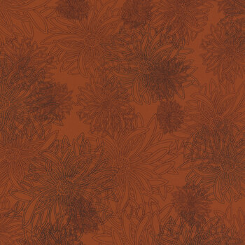 Floral Elements FE-503 Russet Orange by Art Gallery Fabrics, Image