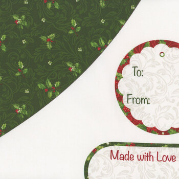 Yuletide Traditions DP26115-10 Tree Skirt Panel by Deborah Edwards for Northcott Fabrics, Image