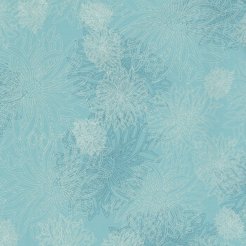 Floral Elements FE-508 Aqua Haze by Art Gallery Fabrics