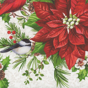 Yuletide Traditions DP26114-10 Placemats Panel by Deborah Edwards for Northcott Fabrics, Image