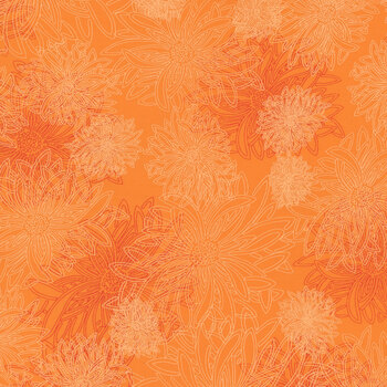 Floral Elements FE-525 Tangerine by Art Gallery Fabrics, Image