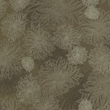 Floral Elements FE-523 Green Wood by Art Gallery Fabrics, Image