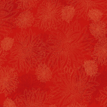 Floral Elements FE-535 Flame by Art Gallery Fabrics, Image