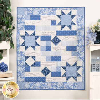 SAMPLE - Comfort of Psalms Quilt - Blueberry Delight, Image