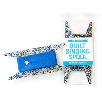 Binding Spool - Blue, Black, & Gold Glitter, Image