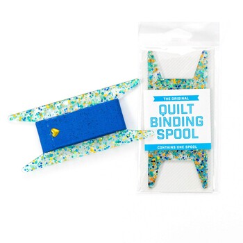 Binding Spool - Blue, Teal, & Gold Glitter