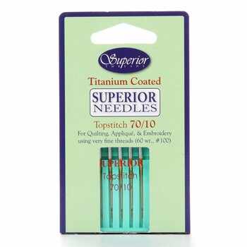 Superior Topstitch Machine Needle - Size 70/10 - 5ct