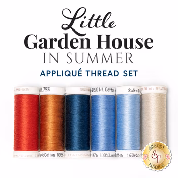  Little Garden House in Summer - Tilda - 6pc Appliqué Thread Set, Image