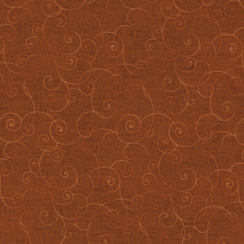 Whimsy Basics 8945-36 Pumpkin by Color Principle for Henry Glass Fabrics, Image