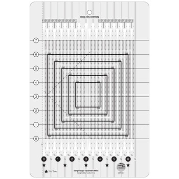 Creative Grids Stripology® Quarters Mini Quilt Ruler, Image