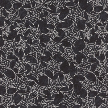 Boo Whoo (Glow) 1242G-90 Spiderweb by Gail Green for Henry Glass Fabrics