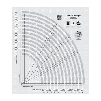 Creative Grids Ovals All Ways Quilt Ruler, Image