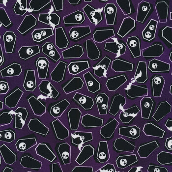 Lights Out 22466-460 MIDNIGHT PURPLE by Studio RK for Robert Kaufman Fabrics, Image