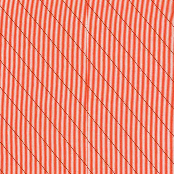 Winter in Snowtown 1227-88 Red Diagonal Stripe by Stacy West for Henry Glass Fabrics, Image