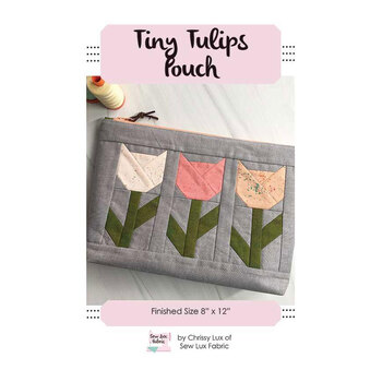 Tiny Tulips Pouch Pattern, Image