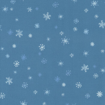 Winter Waddles WWAD5429-B Blue by Sally Darby for P&B Textiles, Image