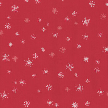 Winter Waddles WWAD5429-R Red by Sally Darby for P&B Textiles, Image