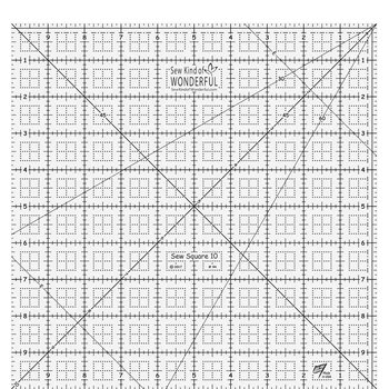 Sew Kind of Wonderful Sew Square 10 Ruler - 10