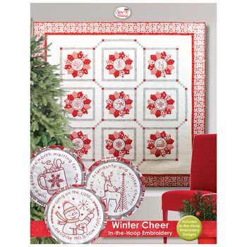 Winter Cheer In-The-Hoop Embroidery Pattern, Image