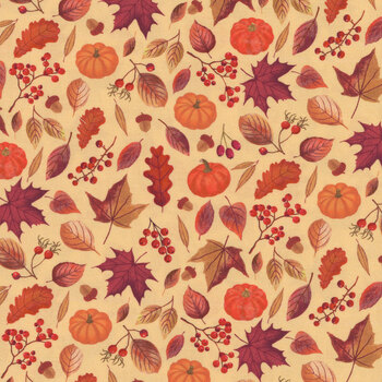 Harvest Minis HMIN-5456-NE by Pink Light Studio for P&B Textiles, Image