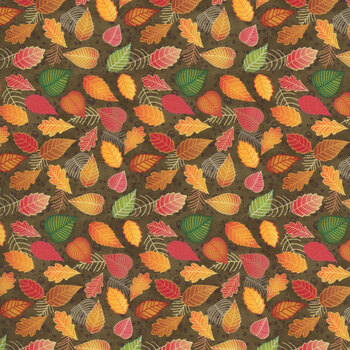 Harvest Minis HMIN-5466-DG by Pink Light Studio for P&B Textiles, Image