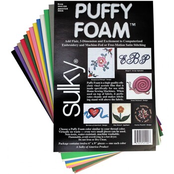 Puffy Foam - 12pk - 2mm - Assorted Colors, Image