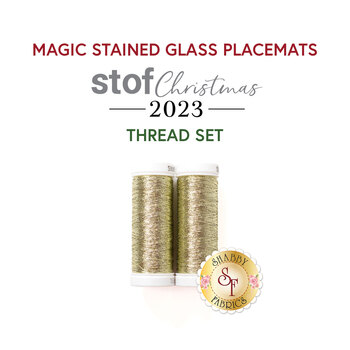  Magic Stained Glass Placemat Set - 2pc Thread Set, Image