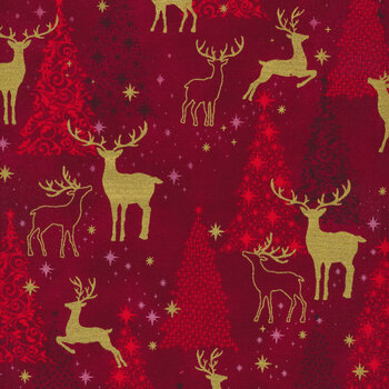 Traditional Trimmings SRKM-22347-113 Cranberry by Robert Kaufman Fabrics, Image