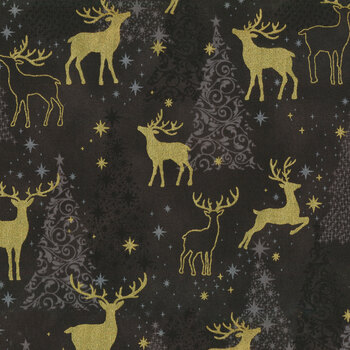 Traditional Trimmings SRKM-22347-184 Charcoal by Robert Kaufman Fabrics, Image