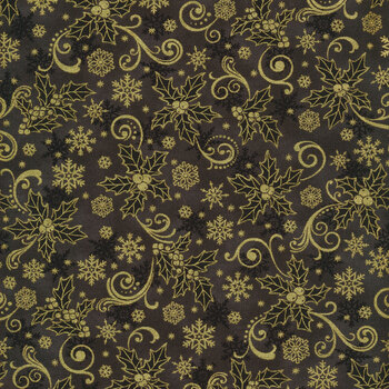 Traditional Trimmings SRKM-22349-184 Charcoal by Robert Kaufman Fabrics