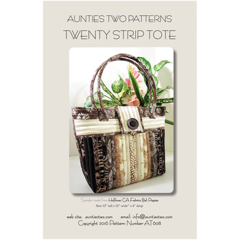 Twenty Strip Tote Pattern by Aunties Two