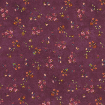 Gift of Grateful Praise 3223-55 Purple by Janet Rae Nesbitt for Henry Glass Fabrics, Image