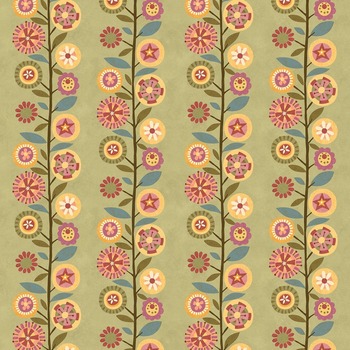 Gift of Grateful Praise 3230-60 Lt Green by Janet Rae Nesbitt for Henry Glass Fabrics