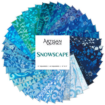 Snowscape  Charm Square by Artisan Batiks for Robert Kaufman Fabrics, Image