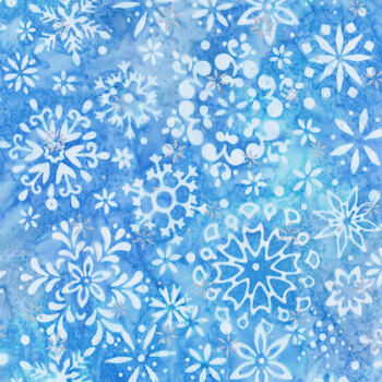 Snowscape 22646-289 Blue by Artisan Batiks for Robert Kaufman Fabrics, Image