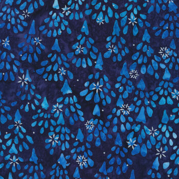 Snowscape 22647-9 Navy by Artisan Batiks for Robert Kaufman Fabrics, Image