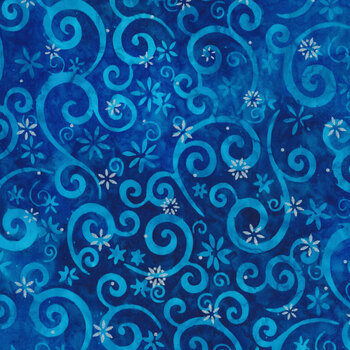 Snowscape 22648-11 Royal by Artisan Batiks for Robert Kaufman Fabrics, Image