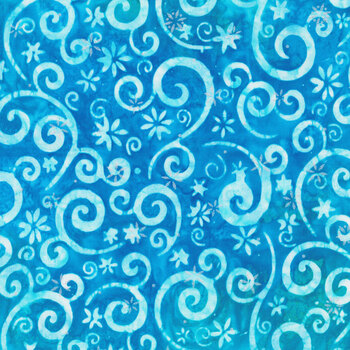 Snowscape 22648-70 Aqua by Artisan Batiks for Robert Kaufman Fabrics, Image