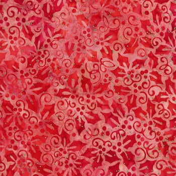 Joyful Holidays 22642-118 Ruby by Artisan Batiks for Robert Kaufman Fabrics, Image