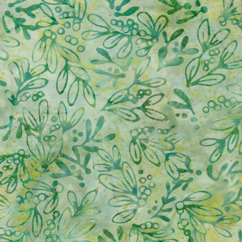 Joyful Holidays 22643-34 Sage by Artisan Batiks for Robert Kaufman Fabrics, Image