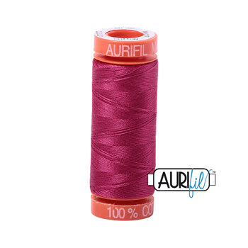 Aurifil 50wt Small Spools - 1100 Red Plum - 220yd, Image