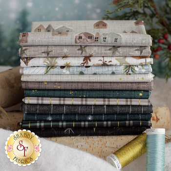 Winter Dreams  12 FQ Set by Bernadett Urbanovics for FIGO Fabrics, Image