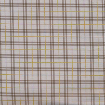 Winter Dreams 90844M-14 Gingham Taupe by Bernadett Urbanovics for FIGO Fabrics, Image